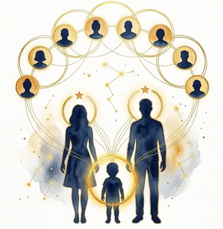Constelaciones familiares y reconciliación transgeneracional con el linaje familiar