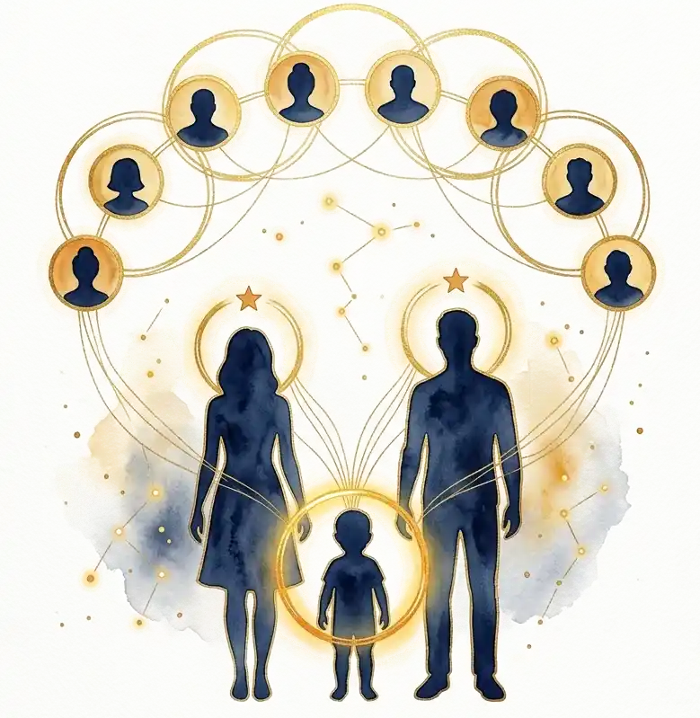 Constelaciones familiares y reconciliación transgeneracional con el linaje familiar
